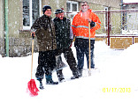 Výpomoc s úklidem sněhu 18.1. 2013