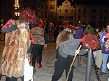 Průvod Mikulášů, čertů a andělů v Plzni 8.12.2007