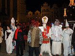 Průvod Mikulášů, čertů a andělů v Plzni 8.12.2007