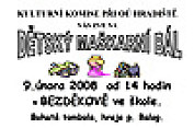 Dětský maškarní bál v Bezděkově 9.2.2008